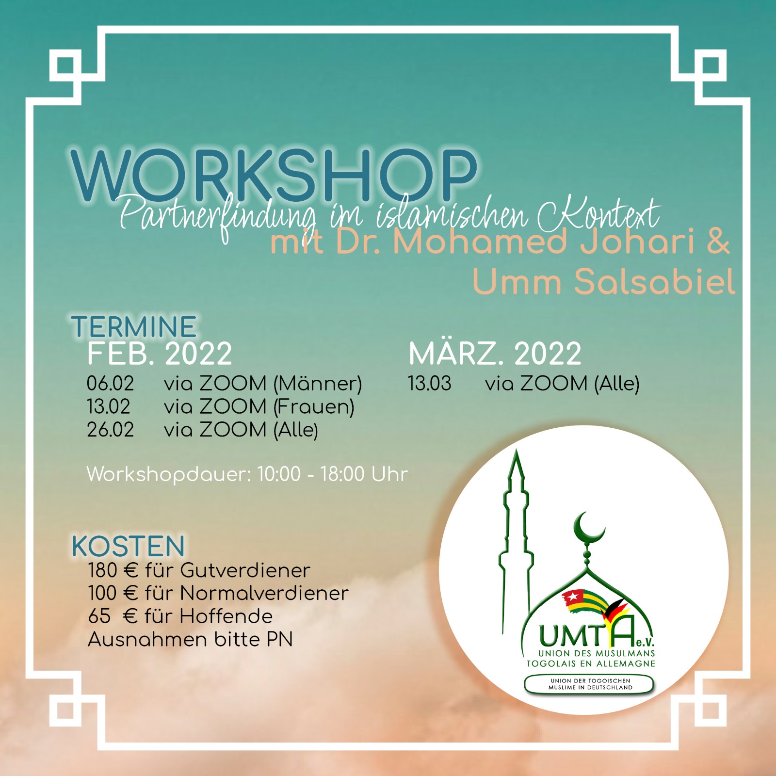 Workshopreihe mit Dr. Mohammad Johari